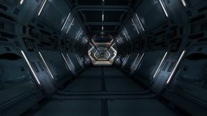 4K Ultra HD Dark Spaceship