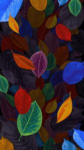 8K iPhone Falling Multicolored Leaves 8k iphone wallpaper