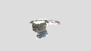 a 3d image of a woman with a hat on
