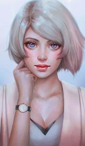 A beautiful cartoon girl - she's ready to take on the world! beautiful girl cartoon wallpaper