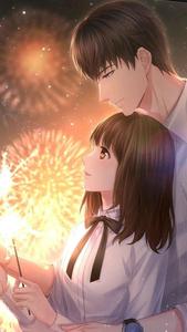 A beautiful day can be even more special with a special someone. anime couple wallpaper