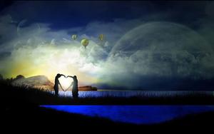 A beautiful display of romantic love. romantic love wallpaper