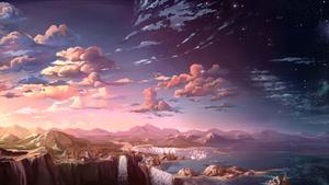 A beautiful lakeside anime scene anime scenery wallpaper
