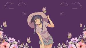 A beautiful young girl looking out the window girl wallpaper