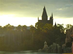 A bird's eye view of Hogwarts, the Magical School hogwarts wallpaper
