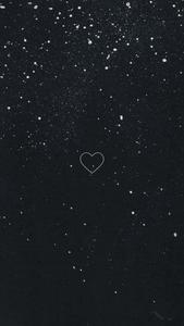 a black background with a heart in the sky cool iphone lock screen wallpaper