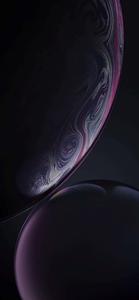 a black background with a purple swirl cool iphone lock screen wallpaper