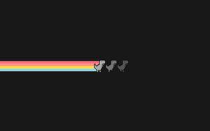 a black background with a rainbow stripe cute dark wallpaper