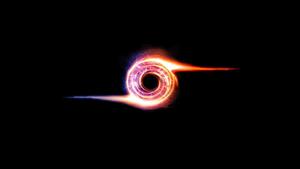 a black background with a red and blue swirling design 4k gaming wallpaper
