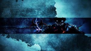 a blue background with a man in a blue shirt youtube banner gaming wallpaper
