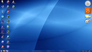 a blue computer screen windows 7 wallpaper