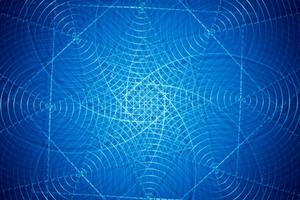 A Blue Geometric Abstract Art Wallpaper