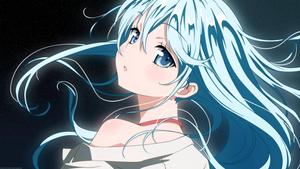A Blue-haired Girl Adventuring Through an Animated World animated wallpaper