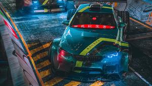 A BMW model car in a colorful 4K background 4k bmw wallpaper