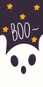 a boo bear with stars on his head cute ghost wallpaper