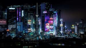 A Bright Cyberpunk Future cyberpunk wallpaper