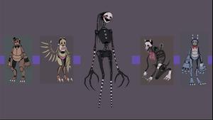 A Cast of Animatronics From FNAF Are Brought to Life fnaf wallpaper