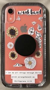 a clear case with a quote on it Wallpaper