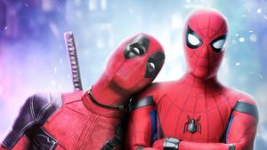 A close-up of 'Deadpool,' the foul-mouthed superhero from Marvel Comics deadpool wallpaper