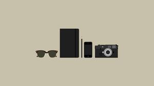 A Collection of Essential Technology for an Organized Mind minimalist wallpaper