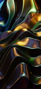 a colorful abstract background with shiny metal iphone 13 pro max wallpaper