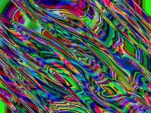 a colorful abstract image of a wave trippy wallpaper