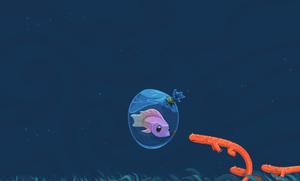 A colorful axolotl swimming along in a lake axolotl wallpaper