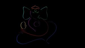 a colorful drawing of a ganesha ganesh wallpaper