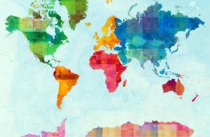 A Colorful Rainbow Pixel World's Map world map wallpaper