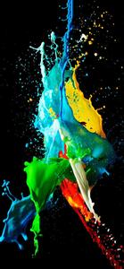 a colorful splash of paint iphone 13 pro max wallpaper
