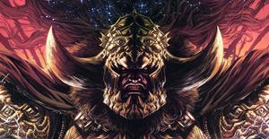 a comic book cover featuring a horned man with horns elden ring wallpaper