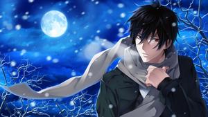 A cool anime boy with stylish hairstyle and an attitude to match. anime boy wallpaper