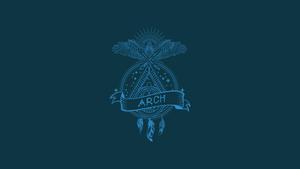 A Cool Representation of Arch Linux Logo linux wallpaper