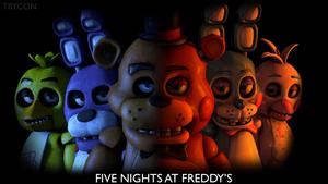 A Creepy Combination of Classic and Toy FNAF fnaf wallpaper