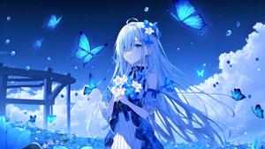A Cute Anime Girl in a Fantastic Adventure anime girl wallpaper