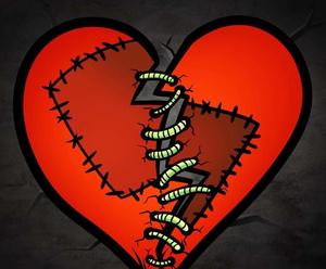 A Dark and Shattered Heart broken heart black wallpaper
