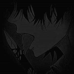 A dark anime boy deep in thought Wallpaper