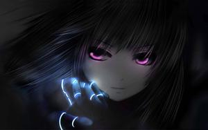 A Dark Anime Girl Lost in a World of Mystery dark anime girl wallpaper