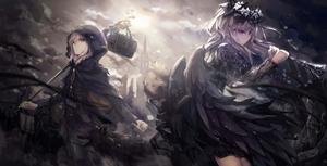 A dark anime girl surrounded by a mysterious aura dark anime girl wallpaper
