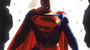 A digital painting of Superman, protector of Metropolis superman wallpaper