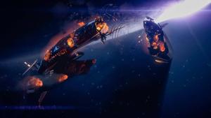 A Dungeons and Dragons Inspired Spaceship Crash 1440p wallpaper