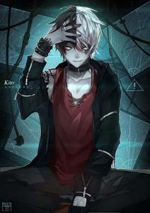 A dutiful anime boy looks ahead with determination, committed to his cause. anime boy wallpaper