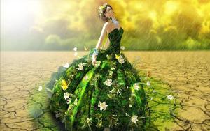 A Fairy Girl Connected to the Earth girl wallpaper