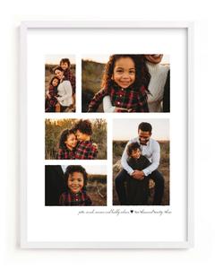 a family photo collage in a white frame aesthetic collage wallpaper