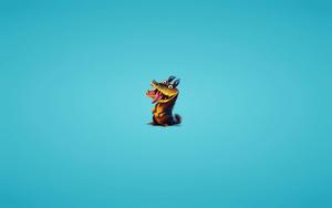 A Friendly Crocopup Wags Its Tail animated wallpaper