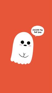 A Friendly Little Ghost Who Wants to Make Friends cute ghost wallpaper