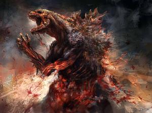 A Giant Ripped Monster, Godzilla godzilla wallpaper