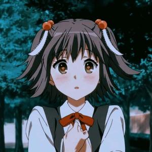a girl in a uniform with a bow in her hair anime pfp wallpaper