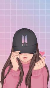 a girl with long hair wearing a hat cute girly girl wallpaper