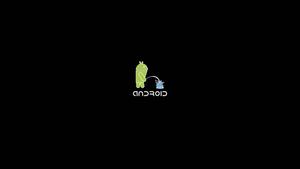 A Green Android Taking a Leisurely Break android wallpaper